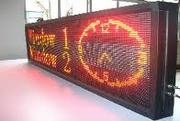 Led displays in different colours and size 