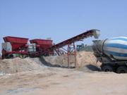 Mobile Concrete Batching mixing plant,  concrete batch plant