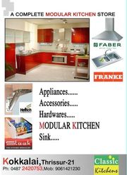 	Modular Kichen in Thrissur-CLASSIC KITCHENS-0487 2420753, 9061421230.