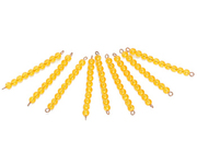 Montessori Educational toys-9 Golden Bead Bars of Ten