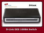 brand new d link dlink des1008a 8port switch with bill and 1yrwarranty