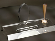 Pen and Card Holder Made Of Crystal