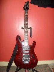 Ibanez s470dxqm Electric Guitar and Line 6 (15 Watt) Amplifier