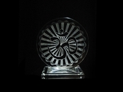 Sacred OM Symbol engraved in Crystal