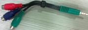 3 RCA Audio Video cable Adaptor