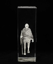 Freedom Fighter Mahatma Gandhi ji in Crystal