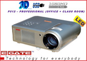 	 EGATE P512 3000 LUMENS HD LCD LED USB PROJECTOR,  SPEAKER , HDMI , Wxga