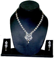 	 CZ Designer Jewellery Set With Earring- latest design