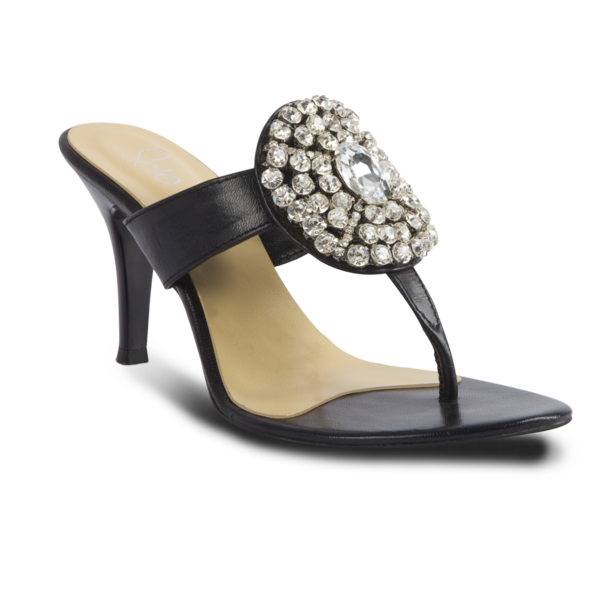 Womens Black Constellation High Heels 