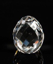 Diamond Shaped Crystal with loved ones image Engraved