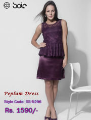 Sleeveless Puplum Dress