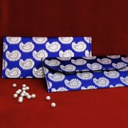 Blue brocade Wedding Envelopes