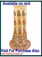Designer Embroidered Bridal Wedding Lehenga on rent