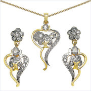 Indian CZ Pendant, Buy Fashion Jewellery by Tohfaindia !