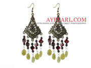 Garnet Olive Earrings