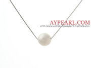 White Freshwater Pearl Pendant Necklace Is Sold At $8.38
