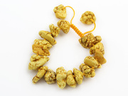 Yellow Color Turquoise Drawstring Bracelet is US$4.18