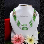 Crystal beads necklaces,  Fashion Jewellery from Tajpearl.com
