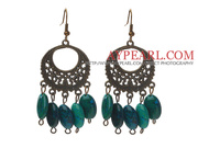 Vintage Style Oval Shape Phoenix Stone Earrings Is Sold