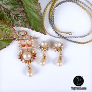 Pendant sets studded with Pure Pearls from TajPearl.com