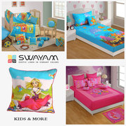 FLAT 15% OFF on Kids Curtains,  Bed Sheets,  Cushion Cover Online