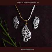 American Diamonds Designer Pendant set from TajPearl.com