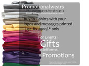 Logo or Printed or Embroidered T – shirts just Rs 3900/-* only