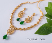 Gold Plated Necklaces from online store Taj Pearl