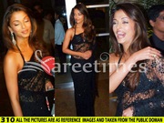  Aishwarya black saree with free shipping Get Only on Clickingo