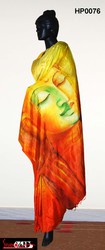 Modern Art hand painted Sarees and Dupattas