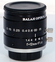 12 mm machine vision lenses (BMT-1412D) balaji optics in india