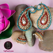 Gold Plated Royal Pearl Earring - from online jewelry store.