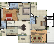 3 BHK flasts in South City Zirakpur