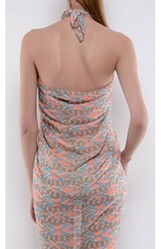 Brown Butterfly Print Sarong