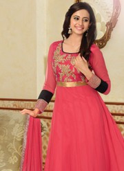 New Comfortable Designer Peach Dress Material just only on rs.1999/-