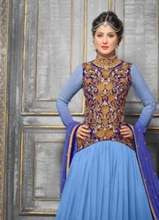 VandV Exclusive Designer Sky Anarkali Suits just only on Rs.1999/-