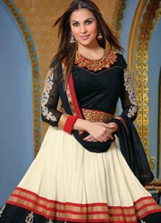 Lara Dutta Georgette Semi Stitched Anarkali Suit just only on Rs.1999