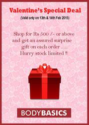 Exciting Valentine's Special offer Just for two days