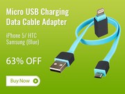 Deals on 2-In-1 Micro USB Charging Data Cable Adapter