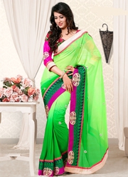 Designer satin  saree
