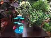 Bird With Leaves T-Light Holder