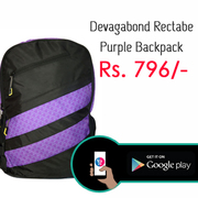 Devagabond Rectabe Purple Backpacks sale - DEVARECT000006150167