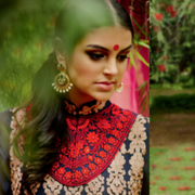 Elegant Blue Georgette Semi-Stitched Anarkali Suit