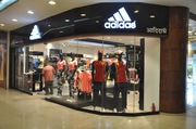 Fitness accessories and apparel at Adidas store