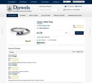 Djewels - for sale ladies ring with white gold