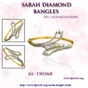 Wedding Diamond Bangle in affordable price from Djewels.org