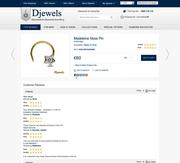 Diamond Nose Pin in 14K Hallmarked Gold with Customer Review