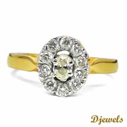 Djewels - Martha Ladies Ring in Emerald Shape