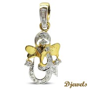 Djewels - Om Ganesh Pendant in Hallmarked Gold