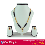 Womens Trendz Set Of Mangalsutra And Earrings from coolbuy